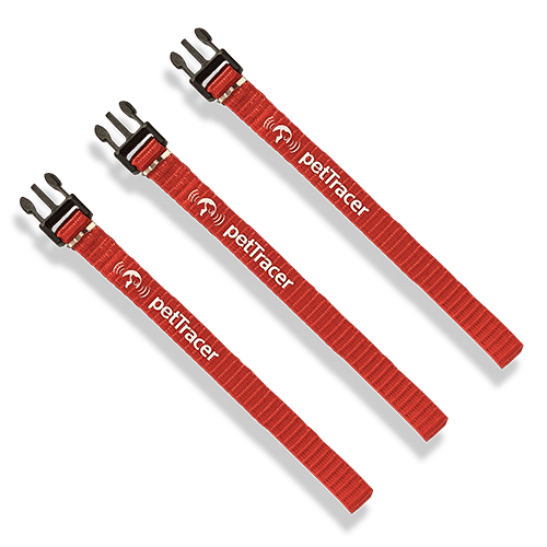 3 x rote Sicherheitsverschluss-Bänder