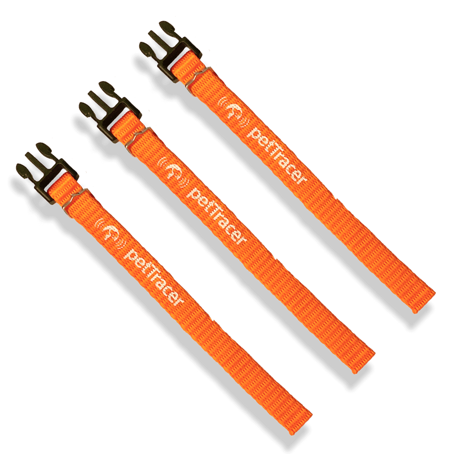 3 x orange Sicherheitsverschluss-Bänder